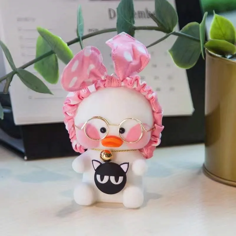New duck doll keychain ins little yellow plush hand-made cartoon pendant gift