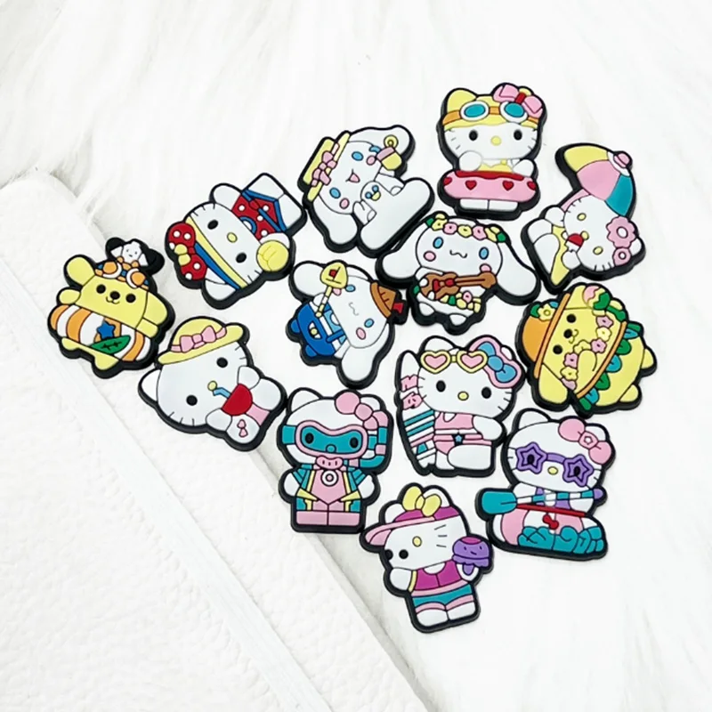 Miniso мультфильм аниме красный Hello Katie подвески для обуви DIY пряжка аксессуары ПВХ