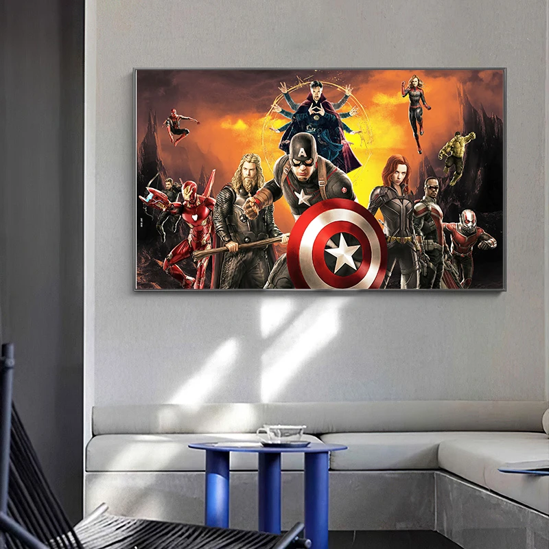 

Avengers Infinity War International Poster Marvel Superhero HD Movie Canvas Painting Fan Collection Wall Artworks for Home Decor