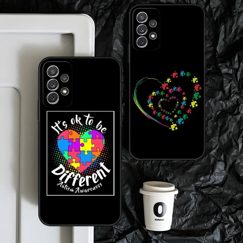 

DesktopAutism Support Puzzle Phone Case For Samsung S23 Plus Ultra S22 PRO S21 FE S20 S10 E Lite S8 S9 S30 5G Mobile Phone Cases