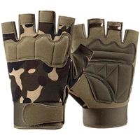 camouflage tactical gloves military army mittens men women shooting outdoor sports paintball airsoft fingerless bicycle gloves