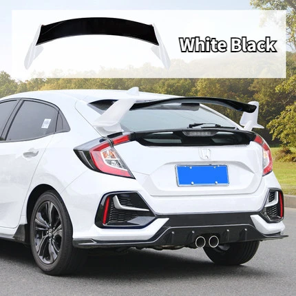 

Задний спойлер типа R для хэтчбека Honda Civic10th Gen FK7 2016-2020, тюнинг крыши крыла багажника, декоративные комплекты для тюнинга тела