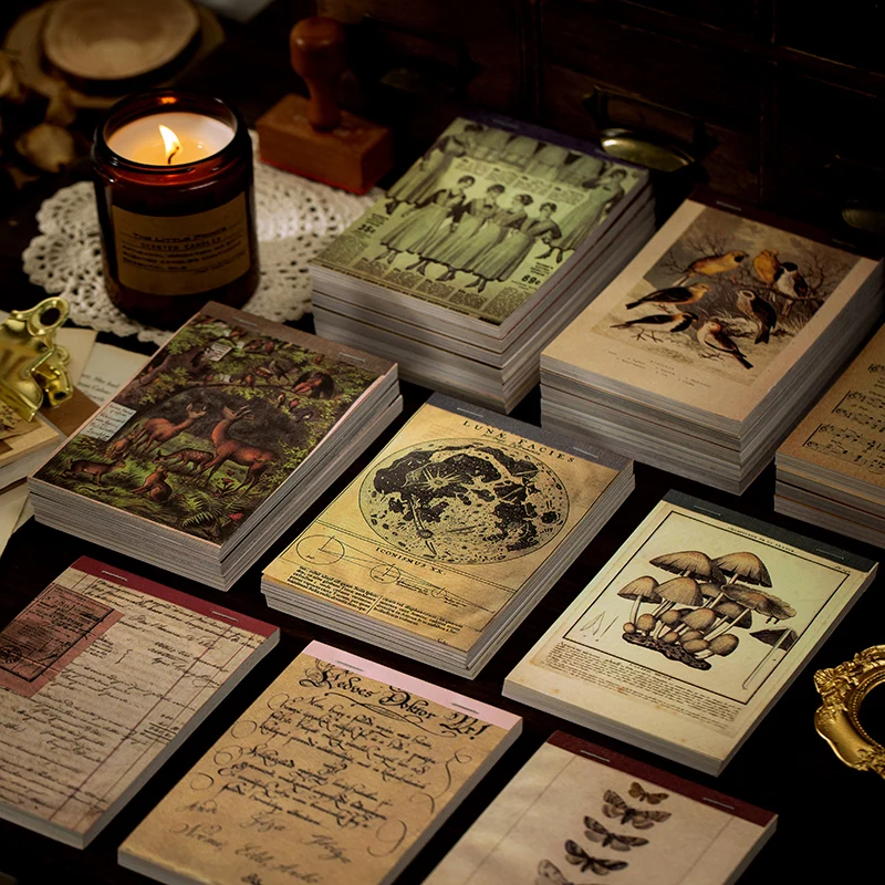 60 листов декоративная подложка в стиле ретро бумажная s-образная бумага виде