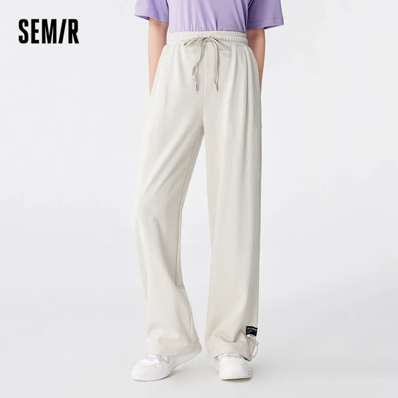 Брюки Semir Женские повседневные на шнуровке модные спортивные штаны с алфавитом