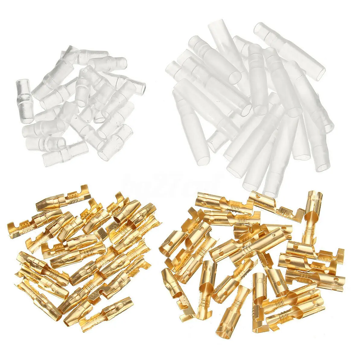 

360PCS Box of 360pcs of 3.9mm Reed Inserts and Sheathing Bullet Cold Pressed Wiring Plug-In Terminals