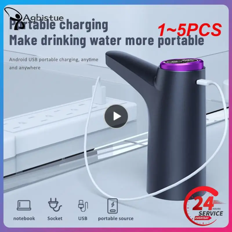 

1~5PCS HiPiCok Water Pump 19 Liters Water Dispenser Mini USB Charging Automatic Electric Water Gallon Bottle Pump Drink