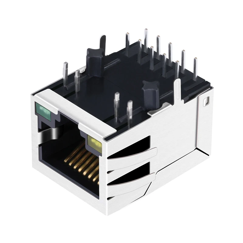 

HR861153C J1B1211CCD J0011D21BNL Однопортовый разъем RJ45 со светильник кой