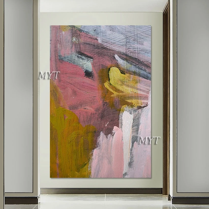 

Цветная абстрактная текстура картина маслом на стену холст Толстая Акриловая картина маслом Искусство без рамки Декор художественный подарок