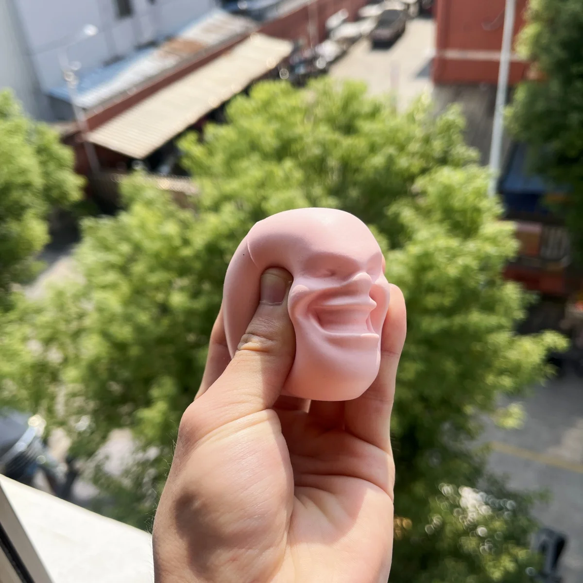 4 шт. мяч с эмоцией человеческого лица медленный отскок забавная новинка Caomaru