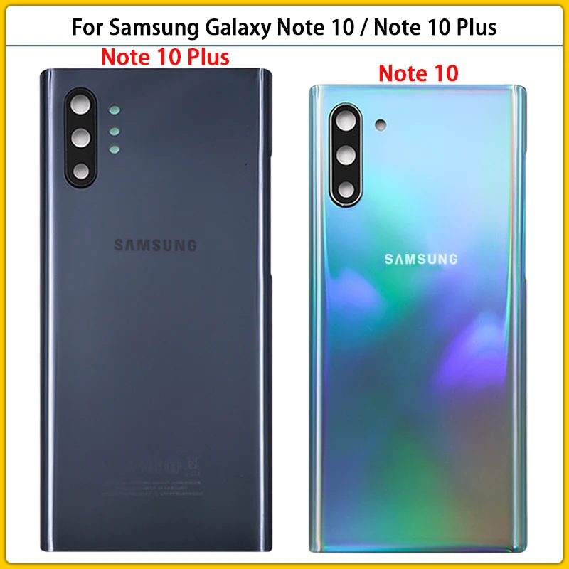 Задняя крышка батарейного отсека для Samsung Galaxy Note10 N970F Note 10 Plus N975F 3D стеклянная