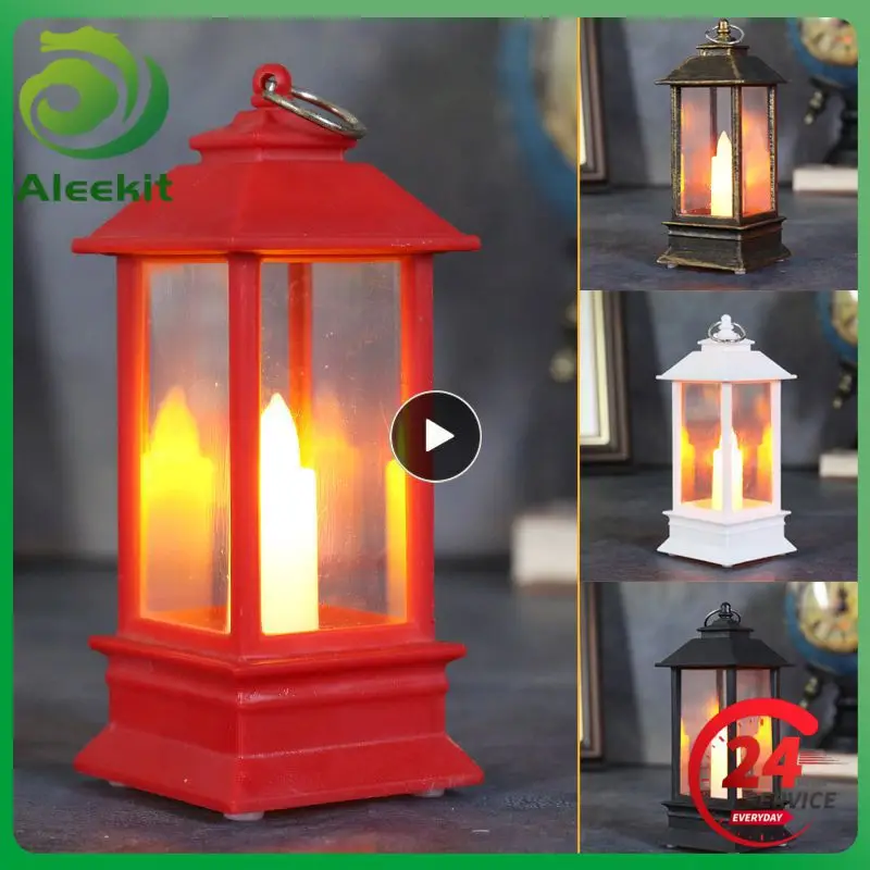 

1 ~ 10 шт. рождественские украшения, свечи, фонарики, Хэллоуин, винтажный замок, Подвесные светодиодные светильники, декор на день рождения