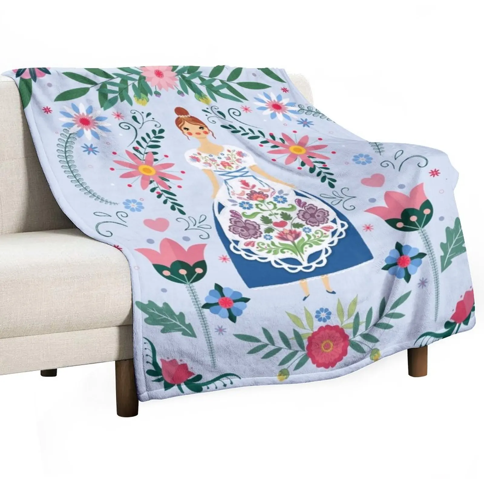 Сказочное фольклорное художественное одеяло для сада покрывала кровати