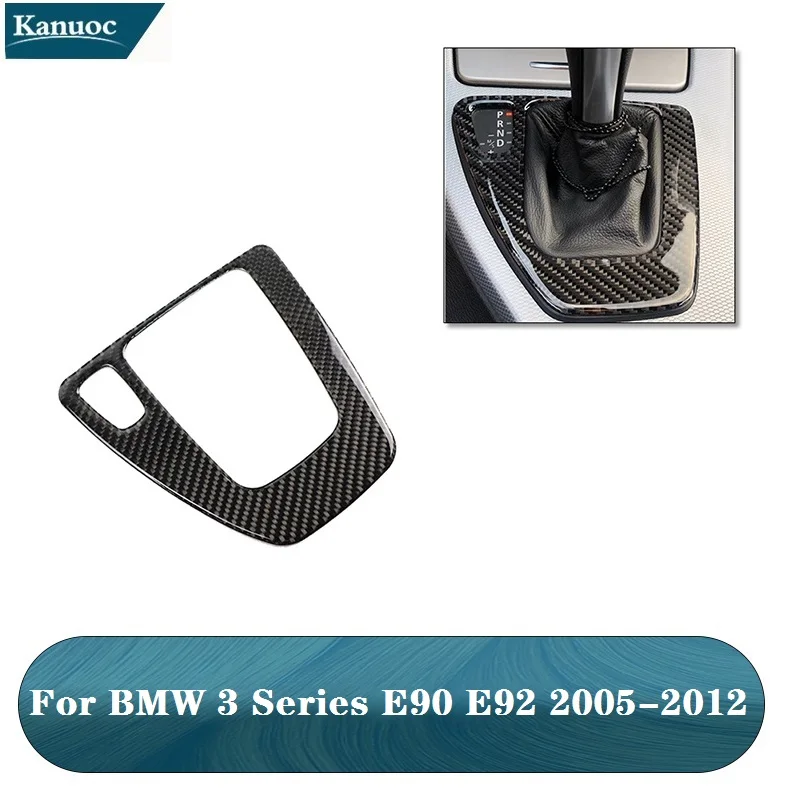 

4 вида панели переключения передач черные/красные наклейки для BMW 3 серии E90 E92 2005-2012 аксессуары для интерьера автомобиля из углеродного волок...