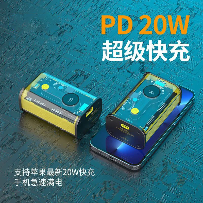 Внешний Аккумулятор, 10000 МАч, 20 Вт, С Поддержкой Быстрой.