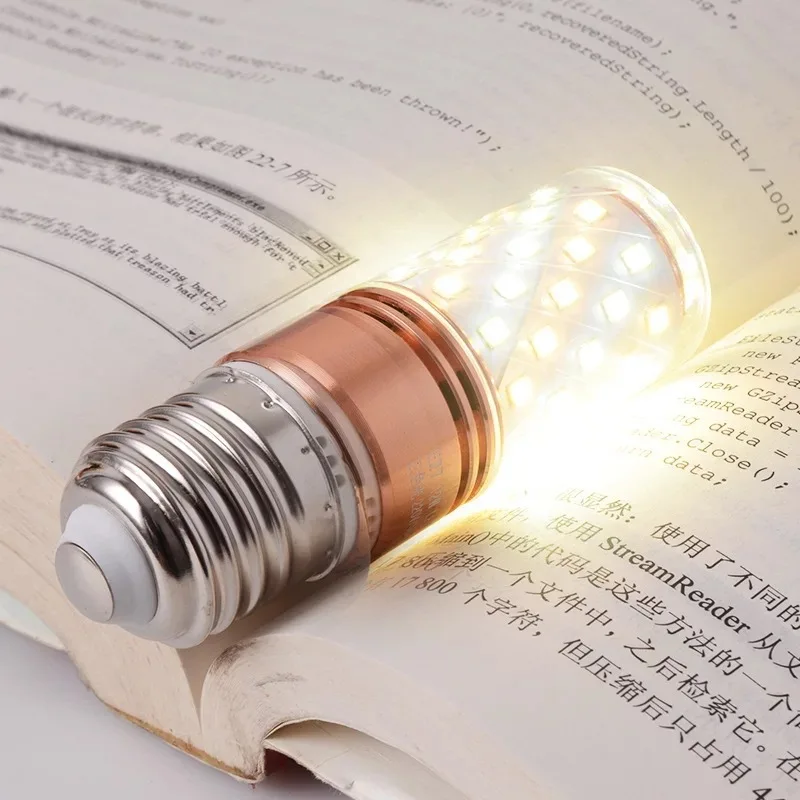 

220V E14 E27 Base LED Corn Bulb Lamp 12W 16W Light Bulbs Tube LEDs Tubes Lights Lighting Decor For Bedroom Living Room House