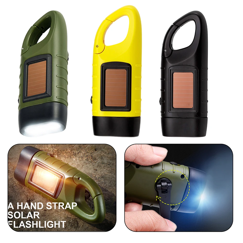 

2 шт., светодиодный фонарик на солнечной батарее с пряжкой