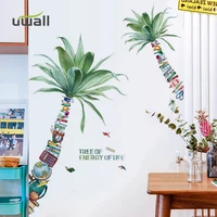 creative coconut tree wall stickers home decor living room bedroom background wall decoration self adhesive room decor sticker