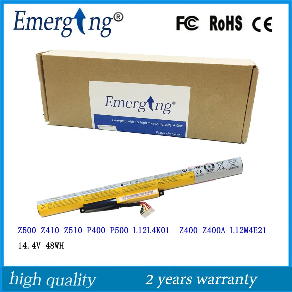 Оригинальный новый аккумулятор L12S4K01 для ноутбука 14,4 В 48 Вт · ч для Lenovo IdeaPad Z400 Z410 Z500 Z510 P500 P400 L12M4E21 L12M4K01 L12S4E21