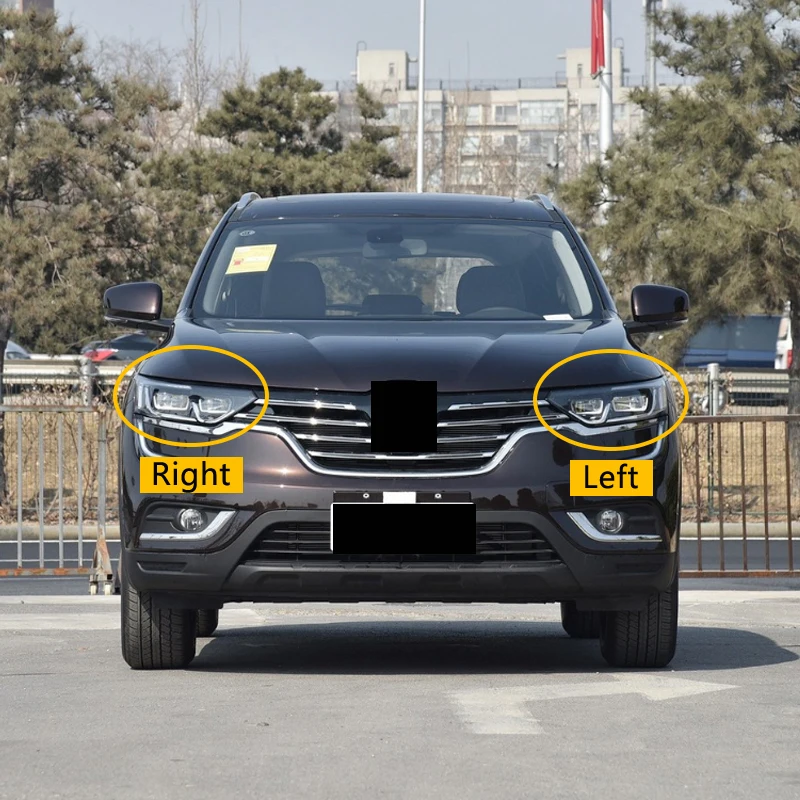 Налобный фонарь для Renault Koleos 2016-2019 Сменное стекло передней прозрачной фары
