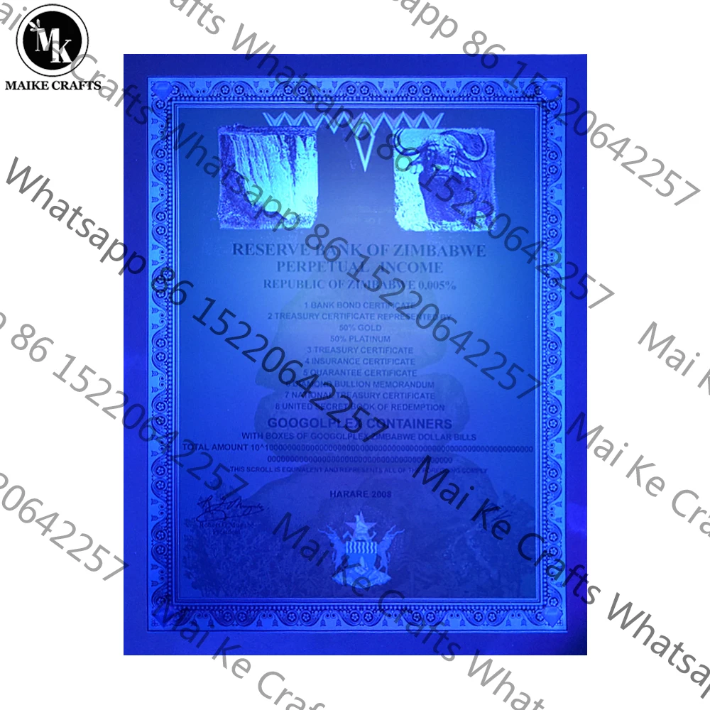 Пластиковая катушка для банкнот из золотой фольги с УФ-серийным номером