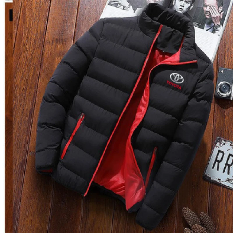 New Toyota Winter Jacket Men Thicken Warm Parkas Hooded Coat slim fit Man's Jackets Outwear