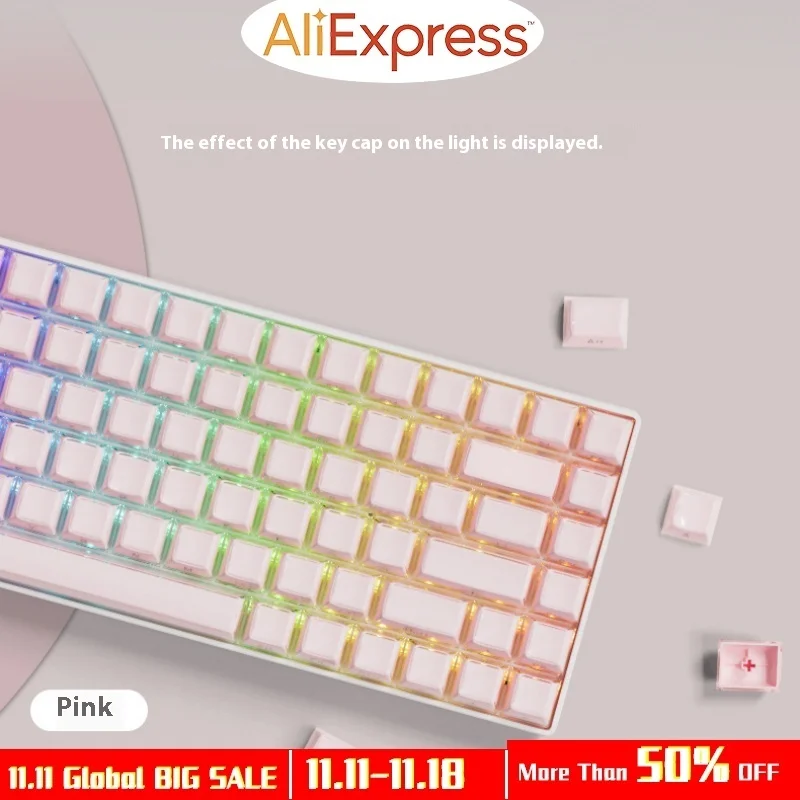 60/80/87/98/104/108 колпачки для клавиш с кристаллами OEM 113 2 цвета формовочный ПК Pbt