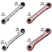 refrigeration ratchet wrench conditioning service wrench 4 different sizes 14 x 316 square x 38 x 516 square