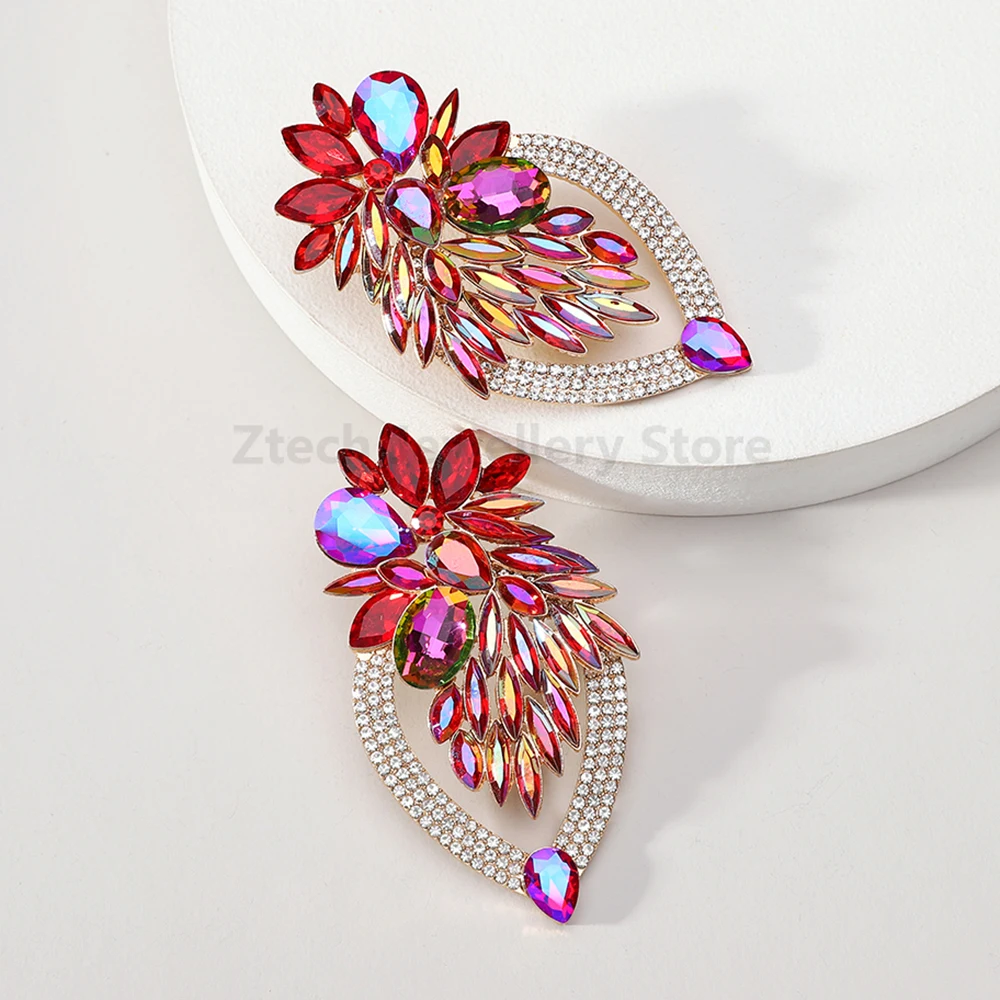 Женские серьги-гвоздики в богемном стиле большие металлические серьги с