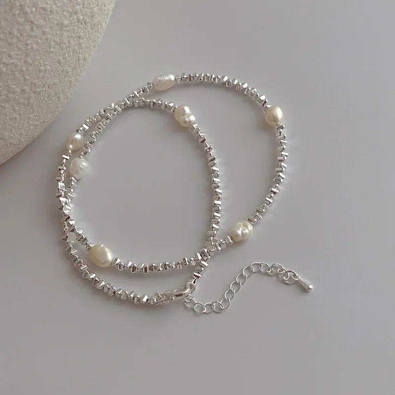 Женская цепочка с натуральным жемчугом свадебный подарок в Корейском стиле