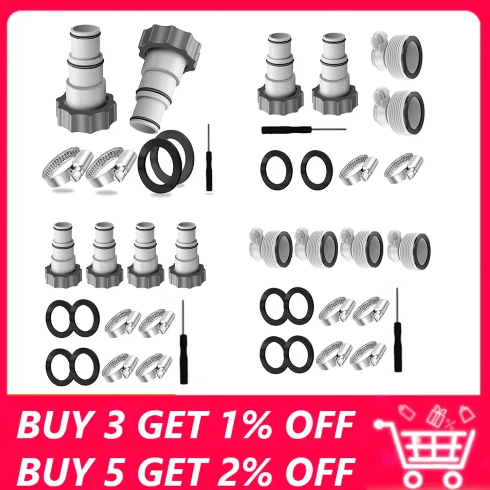 

Комплект адаптеров для шланга Intex 4000 2500 2000 1500 ARU, 1 комплект