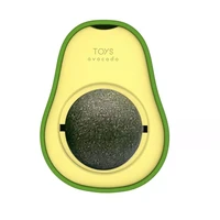 cat licking toy natural catnip wall stickup avocado style insect gall fruit cat snacks clean intestinal pet chewing toy