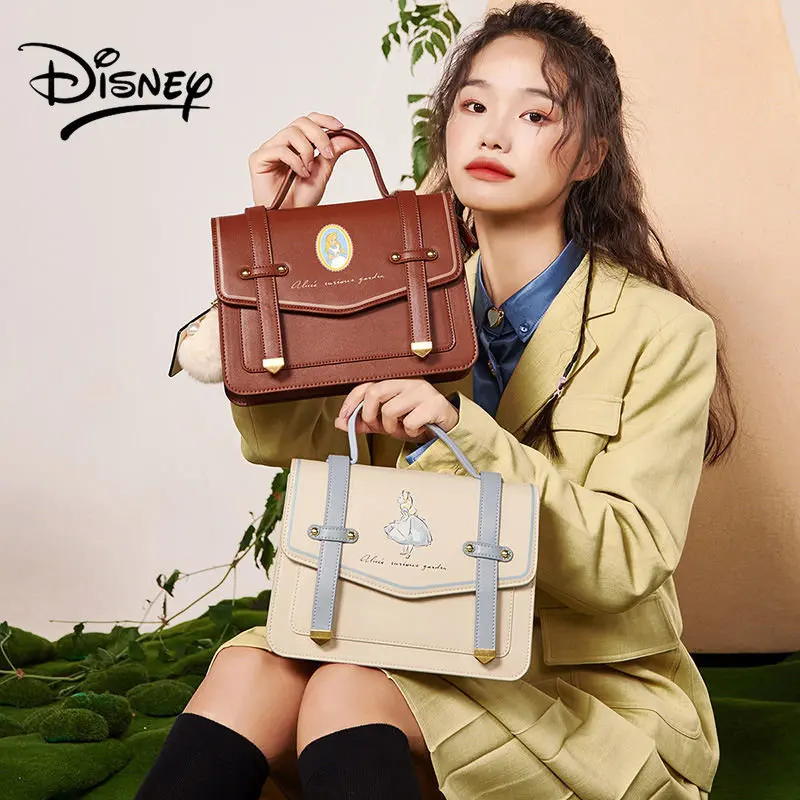 Disney Alice Shoulder Bag Crossbody Bag Fashion Holiday for Girl College Style Cambridge Bag Crossbody Bag New Style for Women