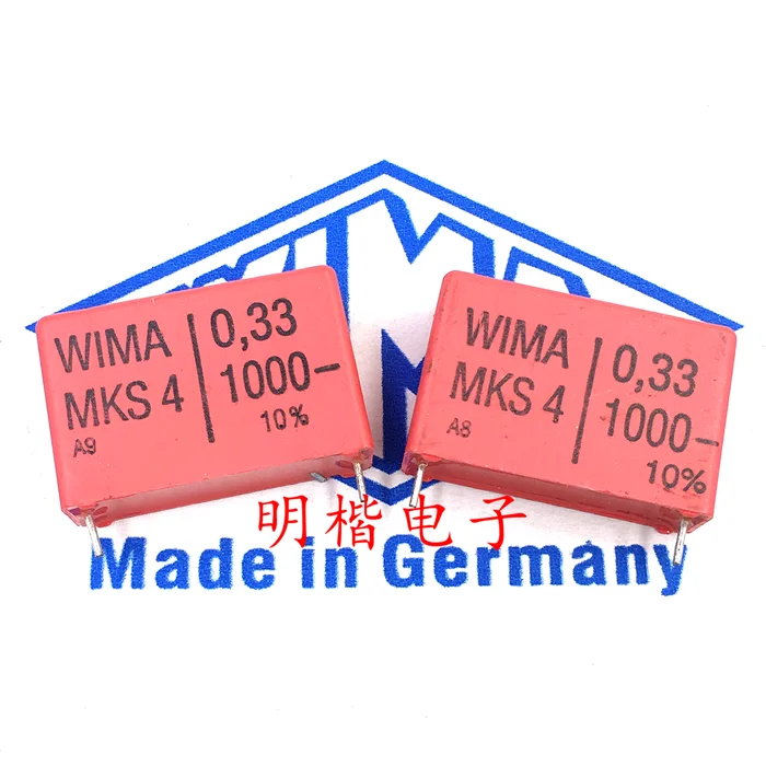 

10 шт./30 шт. WIMA Германия конденсатор MKS4 1000 В 0,33 мкФ 1000V334 330нф шаг 27,5 мм
