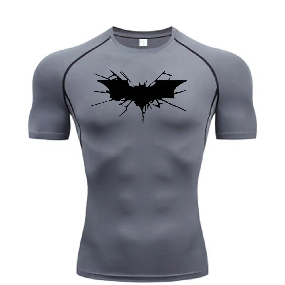 Camiseta de сжатие с принтом аниме для мужчин одежда интерьера электрическая быстрая
