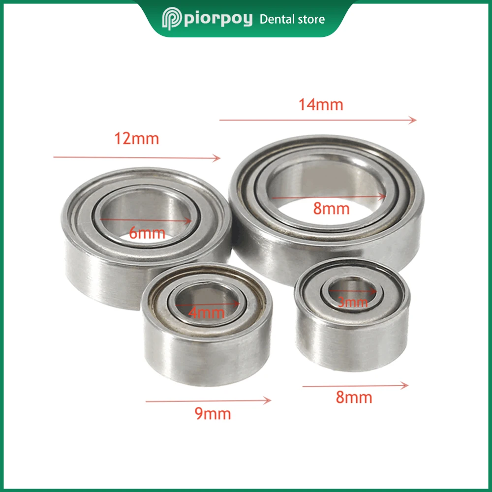 

PIORPOY 4 Pcs/Set Dental Grinding Handle Ball Bearings Micromotor Handpiece Accessories Low Speed Bearing Odontologia Tools