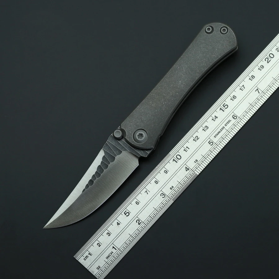 

Green Thorn SBSF Folding Knife M390 Blade Titanium Handle Outdoor Camping Hunting Utility Pocket Fruit Knives Collection Tools