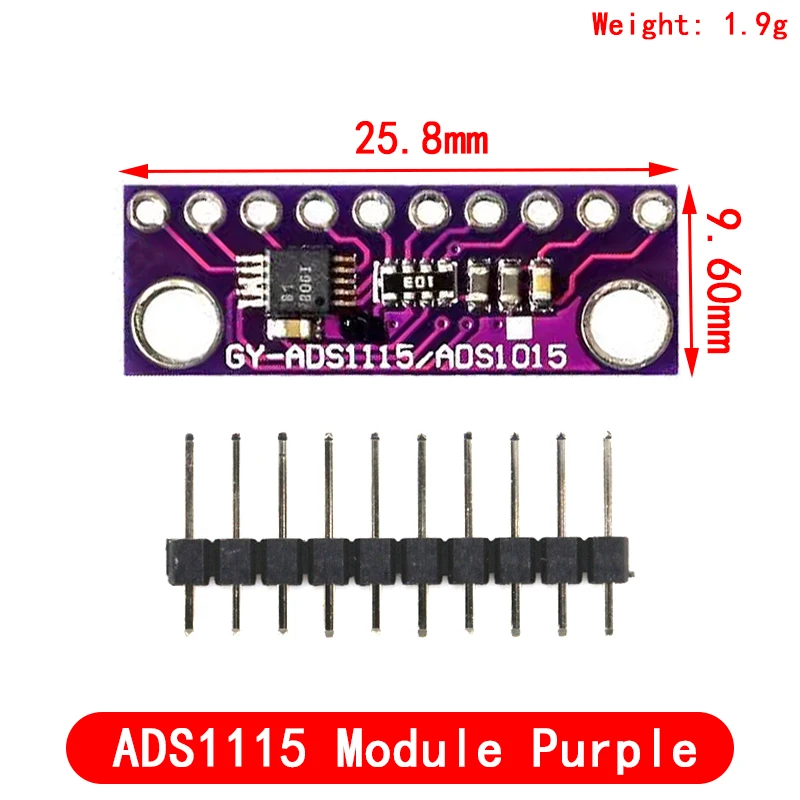 ADS1115 16-битный модуль I2C прецизионный ADC 4-канальная макетная плата Pro усилитель 2 0 в