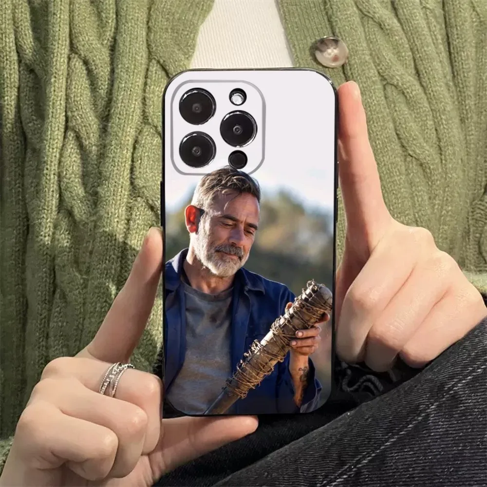 Чехол для телефона Dead Negan Apple iPhone 15 14 13 12 11 XS XR X 8 7 Pro Max Plus mini силиконовый черный