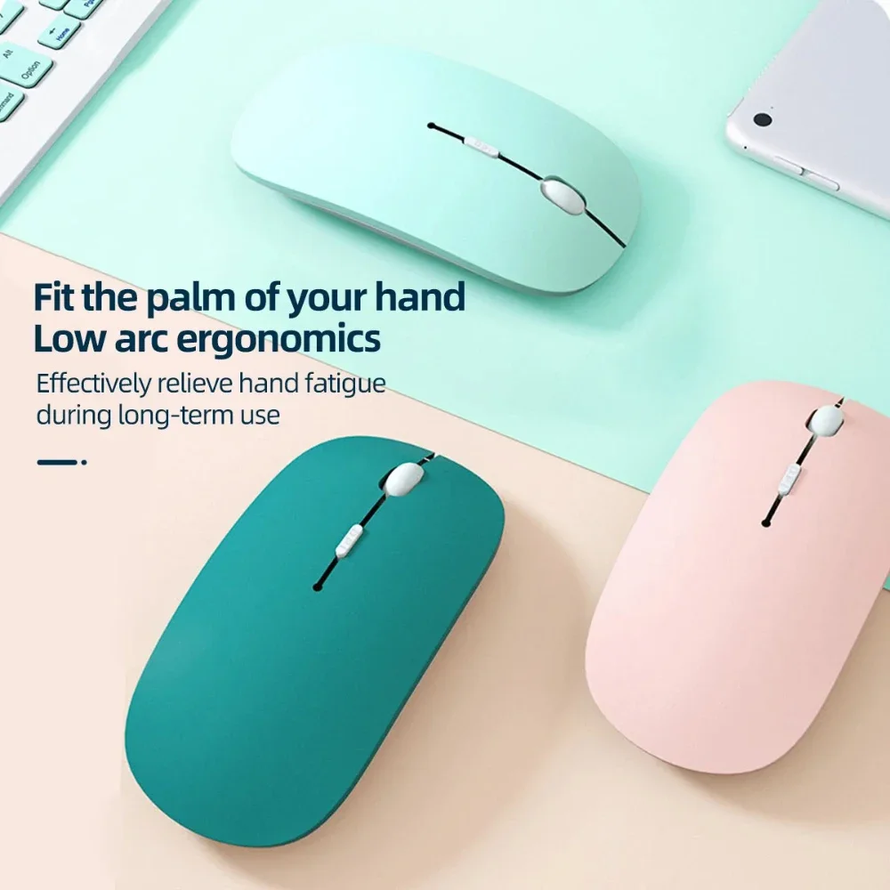 Фото XIAOMI Бесшумная Bluetooth-мышь Marcaron Компьютерный ноутбук Оптическая бесшумная мышь Беспроводная мышь для iPad Samsung Tablet Универсальные мыши №4