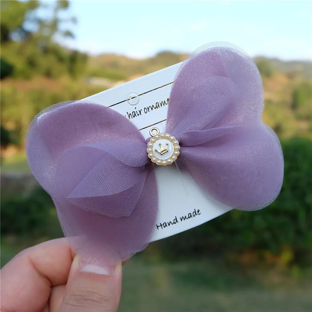 

Женская Блестящая пряжа, аксессуары для волос для принцессы с искусственным жемчугом, золотые заколки, милые заколки для волос для детей, де...