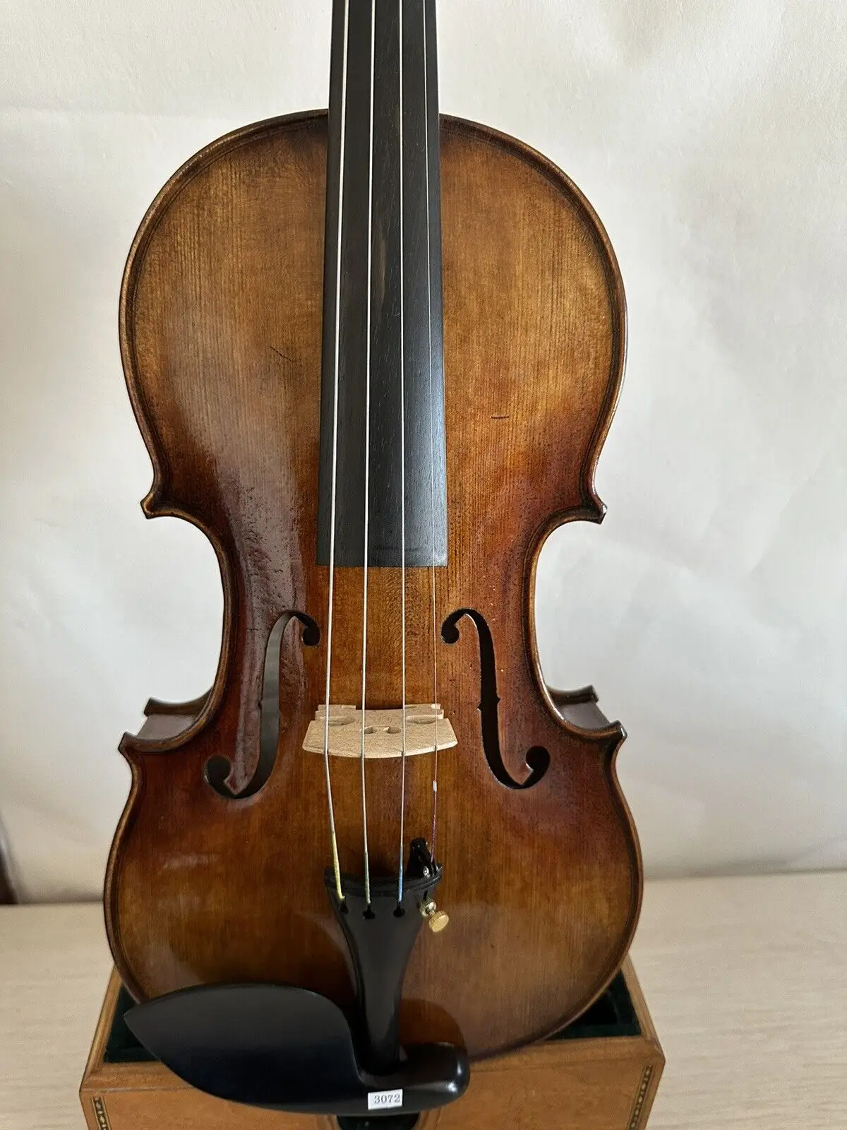 

Master 4/4 violin Solid flamed maple back spruce top hand carved K3072