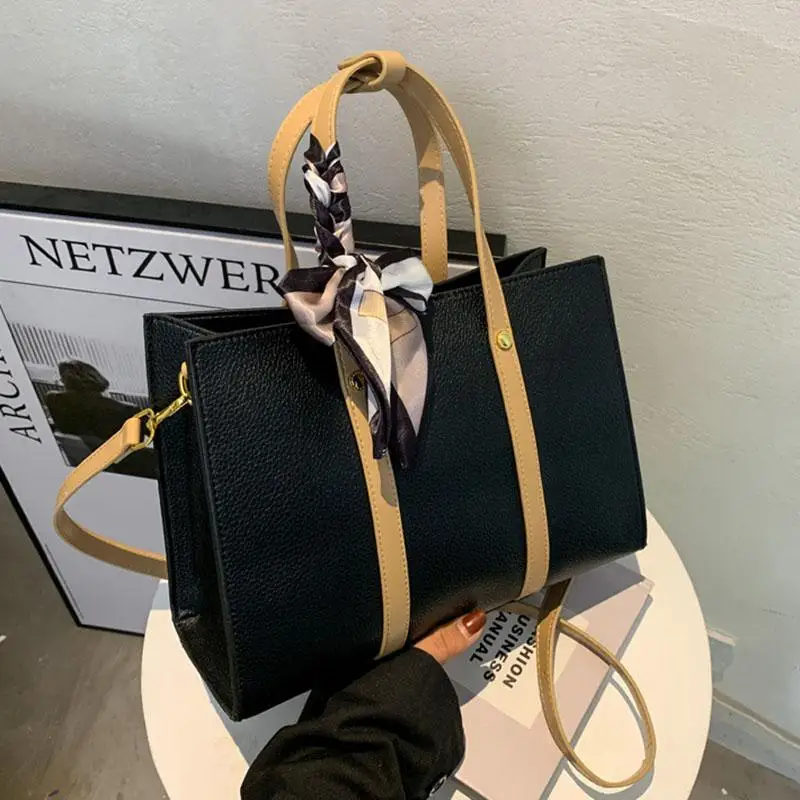 

Сумка-тоут на плечо женская с лентами, вместительный саквояж на подмышках, роскошный тренд, Дизайнерский Модный чемоданчик, 2022