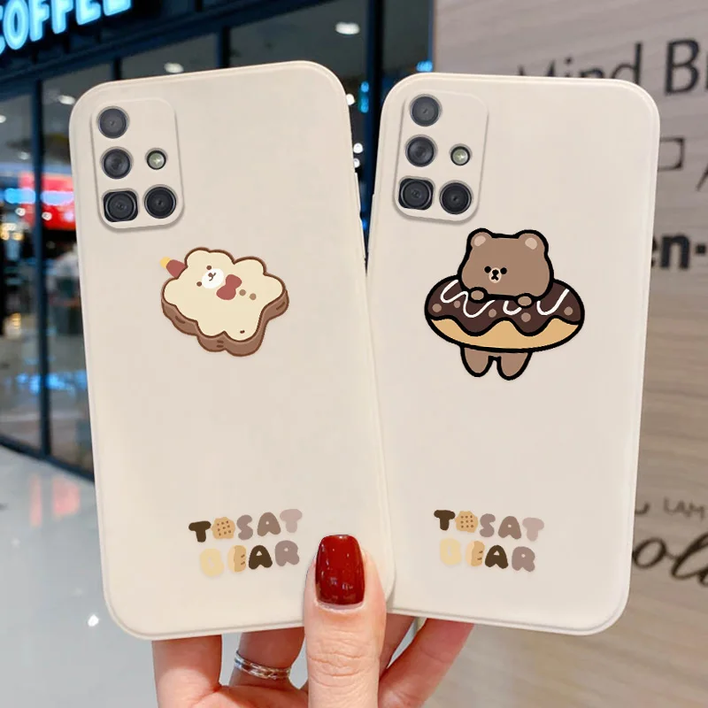 

Cartoon Case for Samsung A52S 5G Funda Samsung A51 A32 4G A12 A52 A71 A21S S20 FE A72 A10 A11 A30 A50S S21 Ultra Cover Silicone