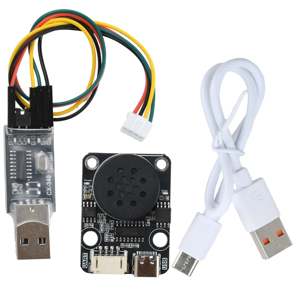 Фото CX-SP5F Модуль воспроизведения голоса MP3 UART Управление последовательным портом Интеллектуальный голосовой электронный строительный блок Музыка 8M Память Type-C №1