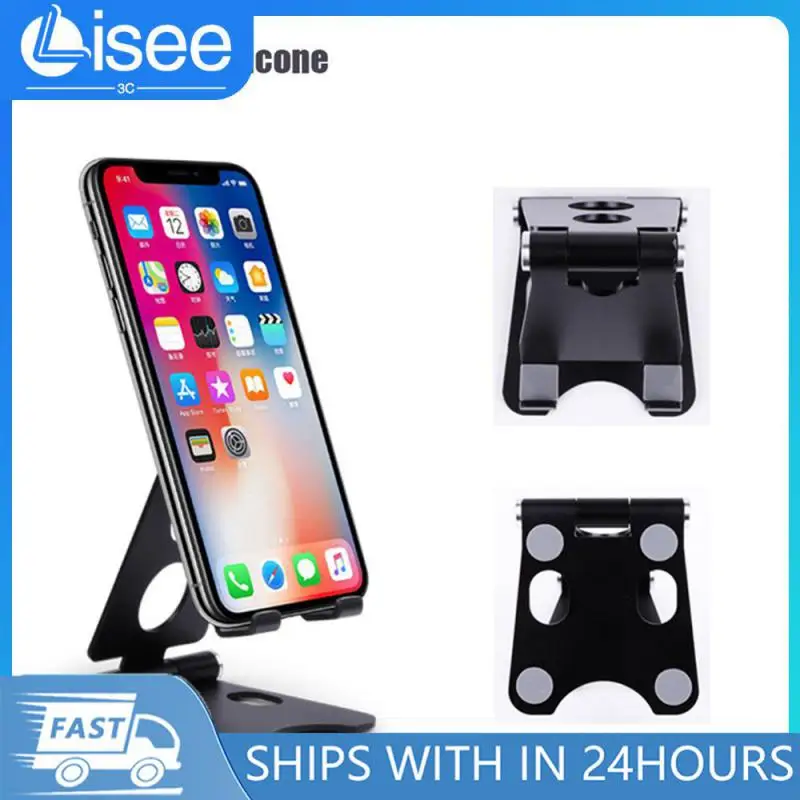 Black Foldable Adjustable Phone Holder Adjustable Aluminum A