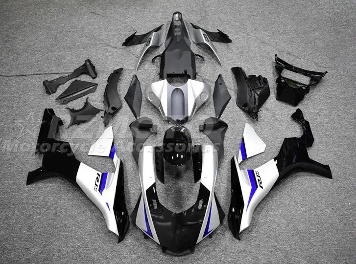

Стильные новые комплекты обтекателей из АБС-пластика, подходят для YAMAHA YZF-R1 2015 2016 2017 2018 15 16 17 18, кузов под заказ, бесплатно, серебристый