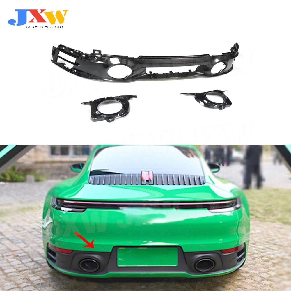 Сухой карбоновый автомобильный дневной спойлер для Porsche 911 Carrera диффузор губа на