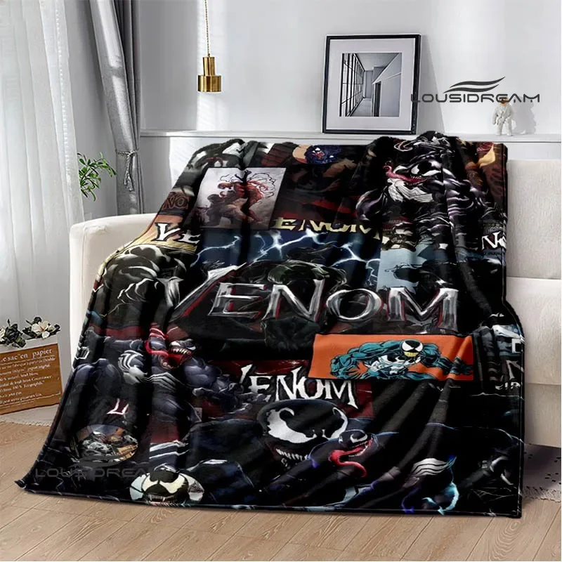 Одеяло с принтом V-образным вырезом из мультфильма одеяло для пикника фланелевые