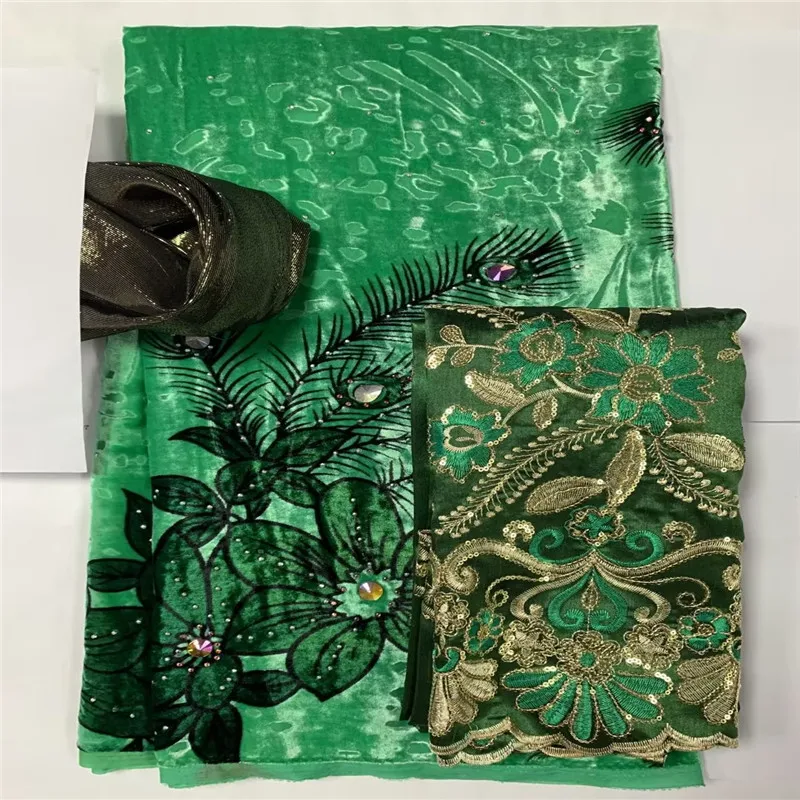 

3,6 + 2 + 2 ярда Африканский шелк Джордж фланелевая бархатная ткань Прозрачная Шелковая ткань для платья одежда шелковая бархатная ткань 2L31