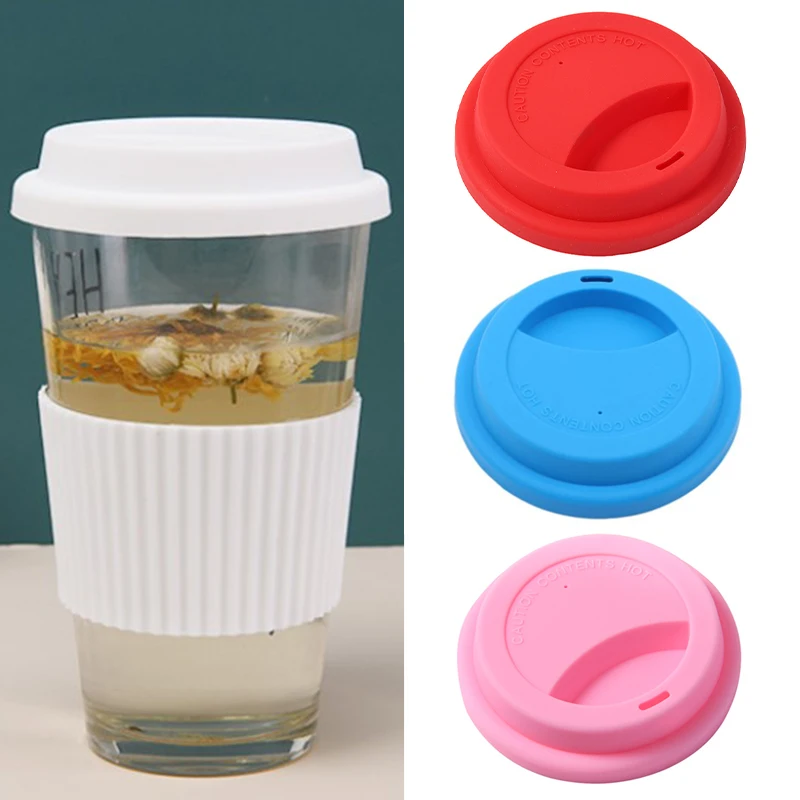 

silicone lids for Ceramic mugs Silicone Insulation Leakproof Cup Lid Tea Coffee Sealing Lid Heat Resistant Anti-Dust Mug Cover